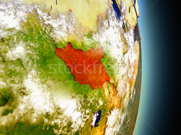 Meridionale Sudan rosso spazio modello Foto d'archivio © Harlekino