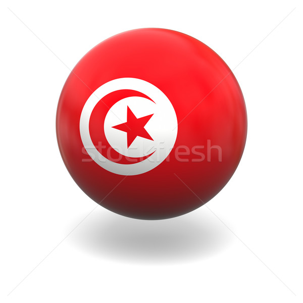 Tunisian flag Stock photo © Harlekino