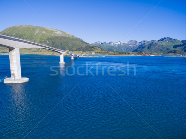 Bridge on Lofoten Stock photo © Harlekino