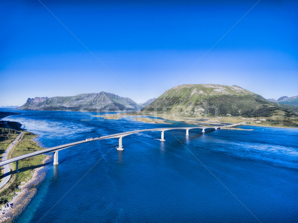 Bridge on Lofoten Stock photo © Harlekino