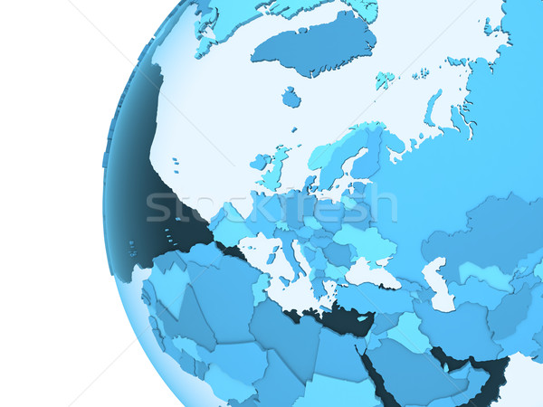 Európa áttetsző Föld modell Föld látható Stock fotó © Harlekino