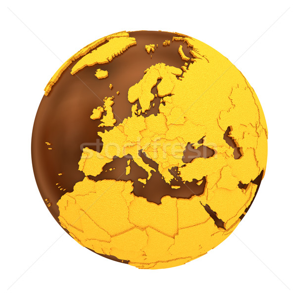 Stock fotó: Európa · csokoládé · Föld · modell · Föld · édes