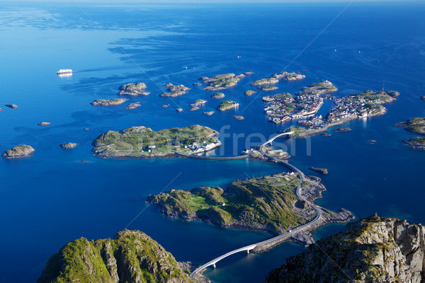 Scenic view on Lofoten Stock photo © Harlekino