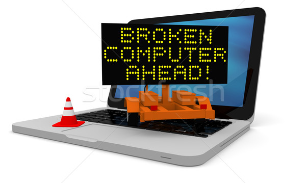 Broken computer Stock photo © Harlekino