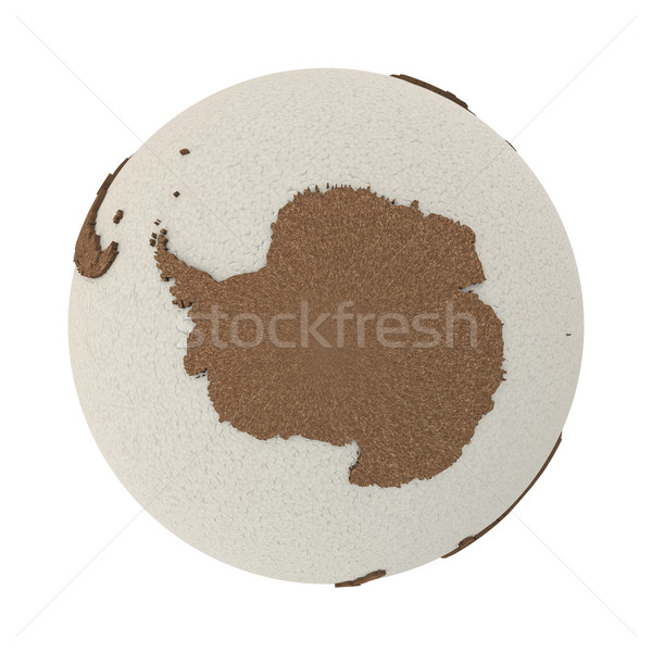 Antarctica on light Earth Stock photo © Harlekino
