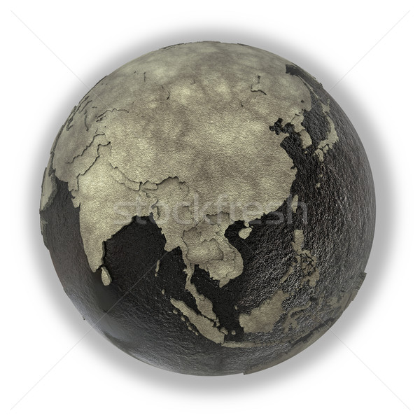 Sudeste da Ásia terra Óleo 3D modelo planeta terra Foto stock © Harlekino