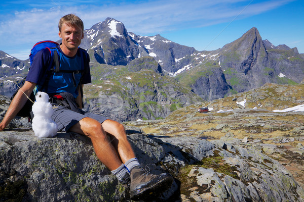 Norvège jeunes actif homme faible [[stock_photo]] © Harlekino