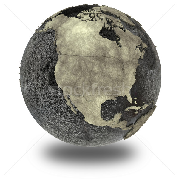 North America on Earth of oil Stock photo © Harlekino