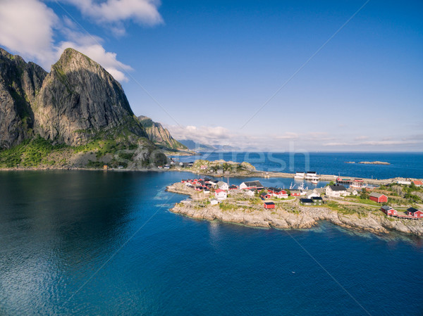 Lofoten village Stock photo © Harlekino