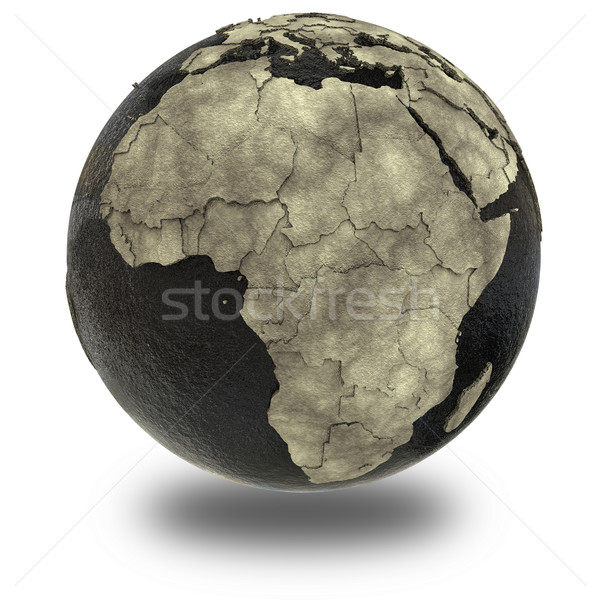 Africa on Earth of oil Stock photo © Harlekino