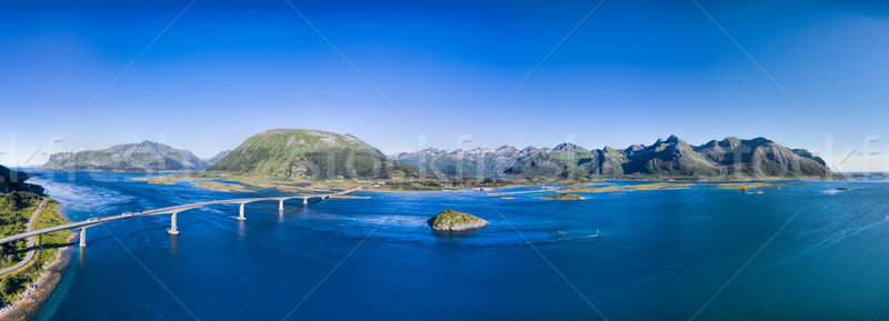 Bridge on Lofoten Stock photo © Harlekino