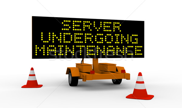 Server undergoing maintenance Stock photo © Harlekino