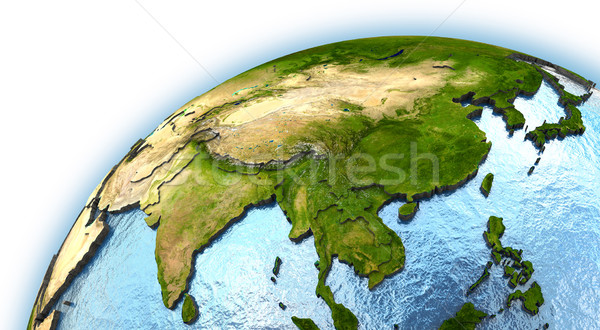Stock fotó: Délkelet-Ázsia · Föld · kontinensek · vidék · keretek · elemek