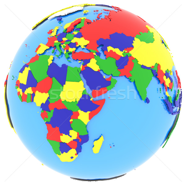 Stock photo: Eastern Hemisphere on Earth