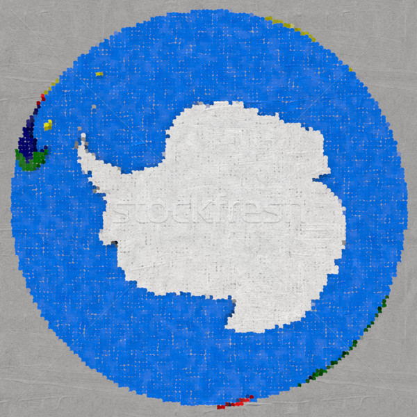 Drawing of Antarctica on Earth Stock photo © Harlekino