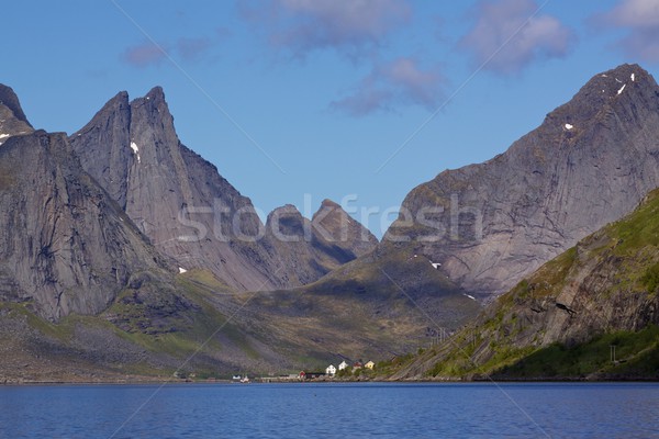 Fjord on Lofoten Stock photo © Harlekino