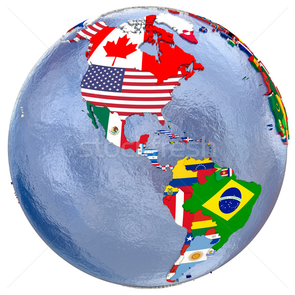 Político mapa país modelo mundo planeta Foto stock © Harlekino