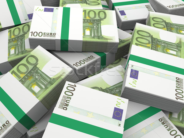 евро изолированный белый бумаги Сток-фото © Harlekino