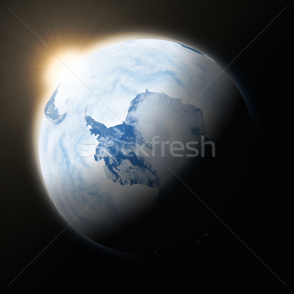 Sun over Antarctica on planet Earth Stock photo © Harlekino