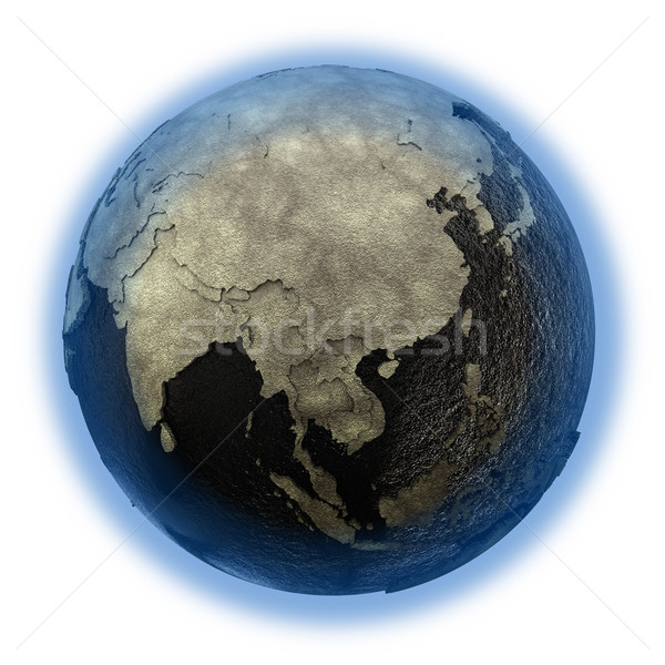 Сток-фото: земле · нефть · 3D · модель · планете · Земля