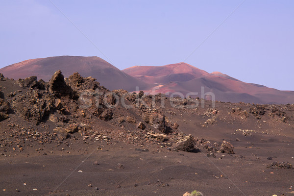 Vulkáni park terméketlen föld sziget Kanári-szigetek Stock fotó © Harlekino