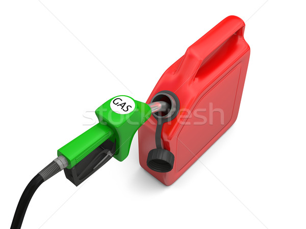 Foto stock: Gasolina · bombear · lata · ilustração · verde