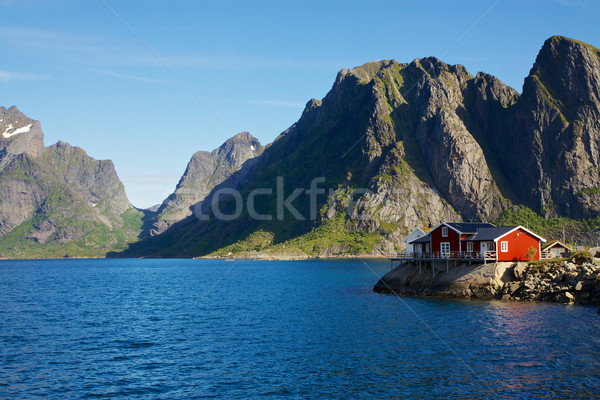 House by fjord Stock photo © Harlekino