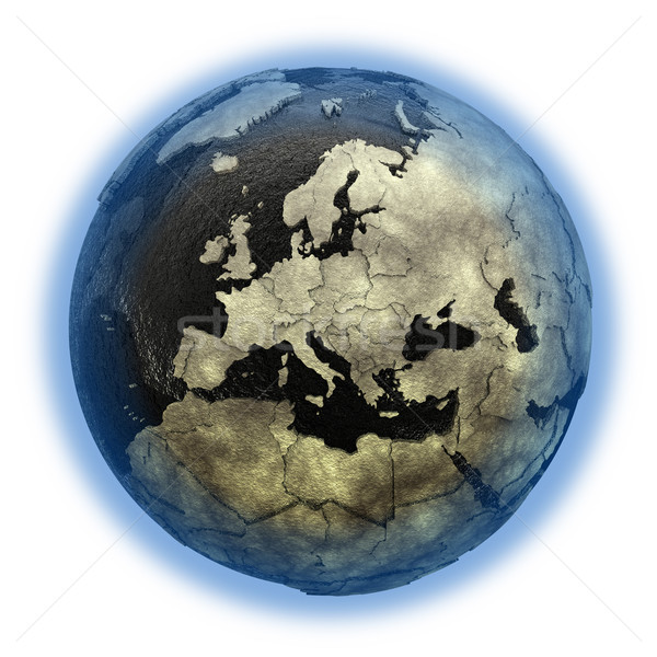 Europe on Earth of oil Stock photo © Harlekino