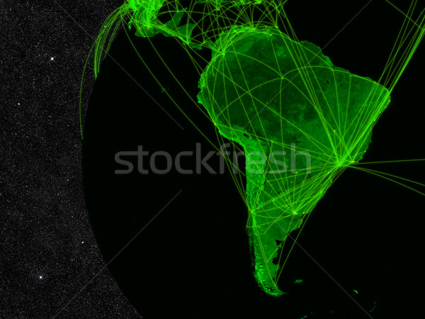 South America network Stock photo © Harlekino