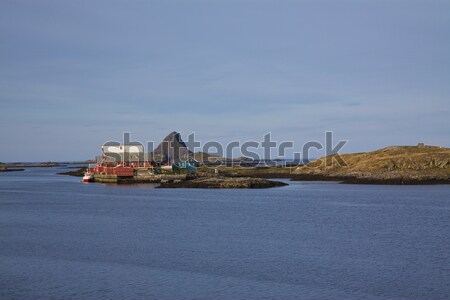 Fishing port on island Stock photo © Harlekino