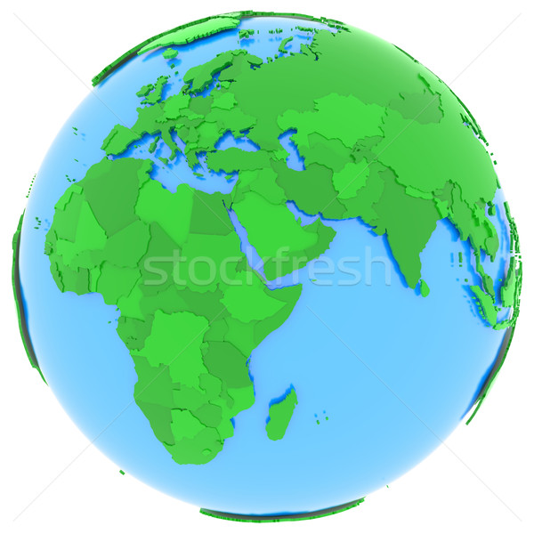 Europe and Africa on Earth Stock photo © Harlekino