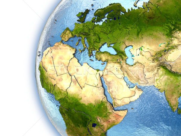 Région planète terre continents pays [[stock_photo]] © Harlekino