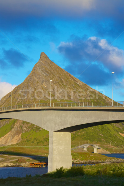 Norweski mostów konkretnych Norwegia Zdjęcia stock © Harlekino