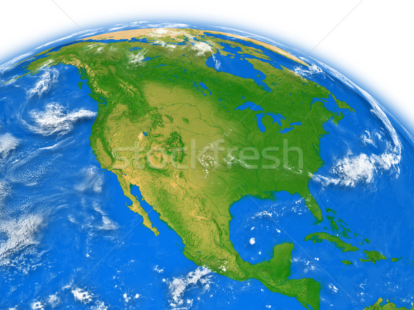 Stock photo: North America on Earth
