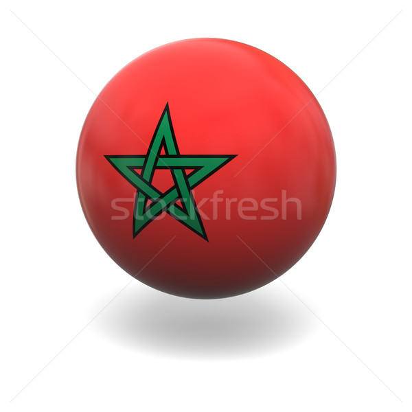 Moroccan flag Stock photo © Harlekino