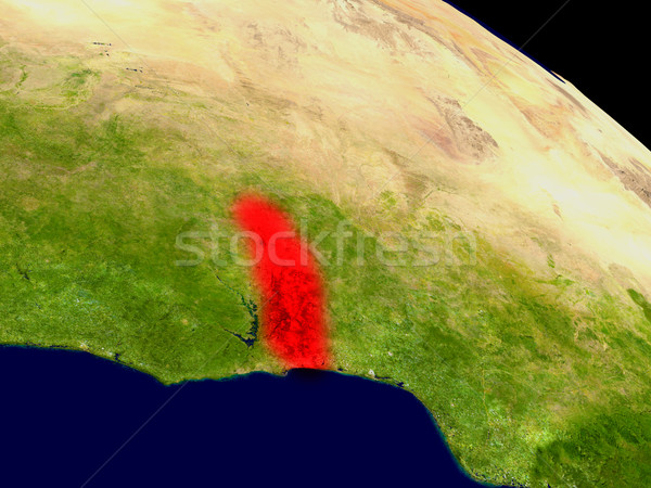 Togo from space Stock photo © Harlekino