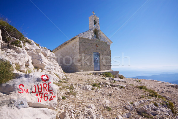 Chapel on Sveti Jure Stock photo © Harlekino