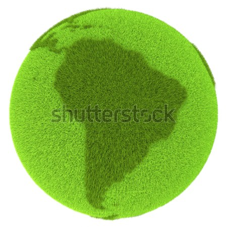 Stock photo: East Asia on green planet