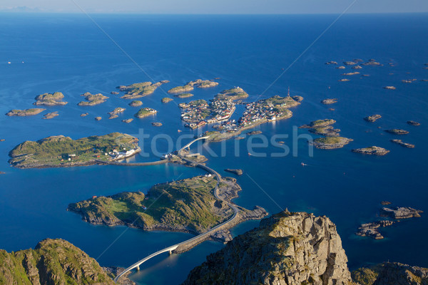 Town of Henningsvaer Stock photo © Harlekino