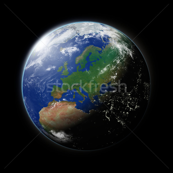 Europe on planet Earth Stock photo © Harlekino