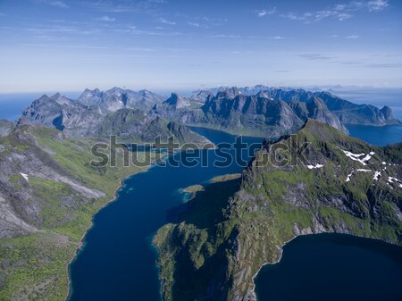 Reinefjorden on Lofoten Stock photo © Harlekino