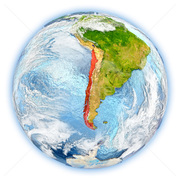 Chile on Earth isolated Stock photo © Harlekino