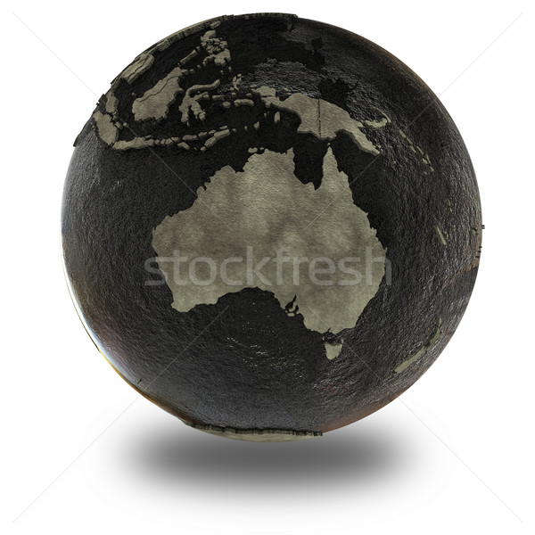Australia on Earth of oil Stock photo © Harlekino