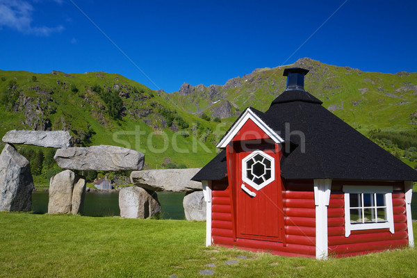 Schilderachtig pittoreske Rood eilanden zonnige zomer Stockfoto © Harlekino