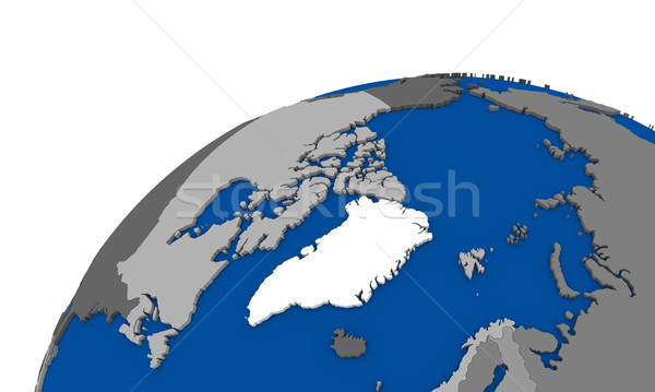 Arctic nord polar regiune pământ politic Imagine de stoc © Harlekino