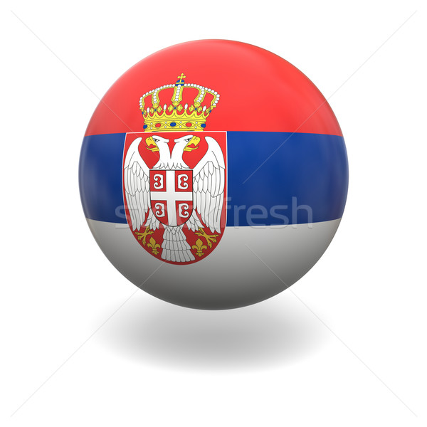 Serbian flag Stock photo © Harlekino