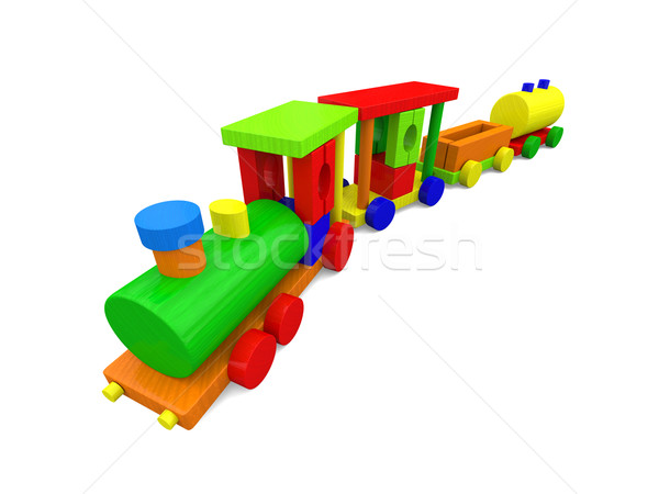 Colorful toy train Stock photo © Harlekino