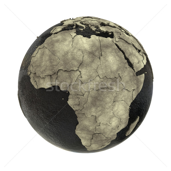 Africa on Earth of oil Stock photo © Harlekino