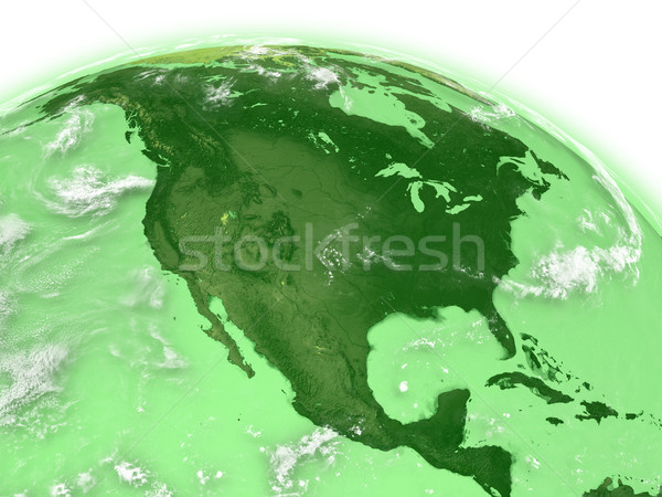 Stock fotó: észak · Amerika · zöld · Föld · Föld · izolált
