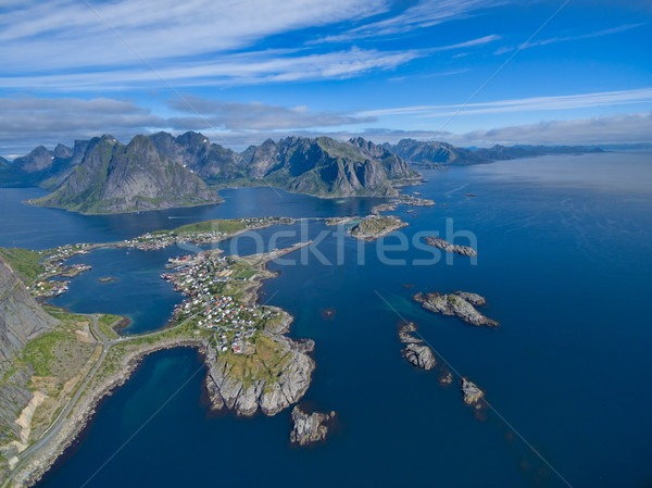 Stock photo: Lofoten aerial